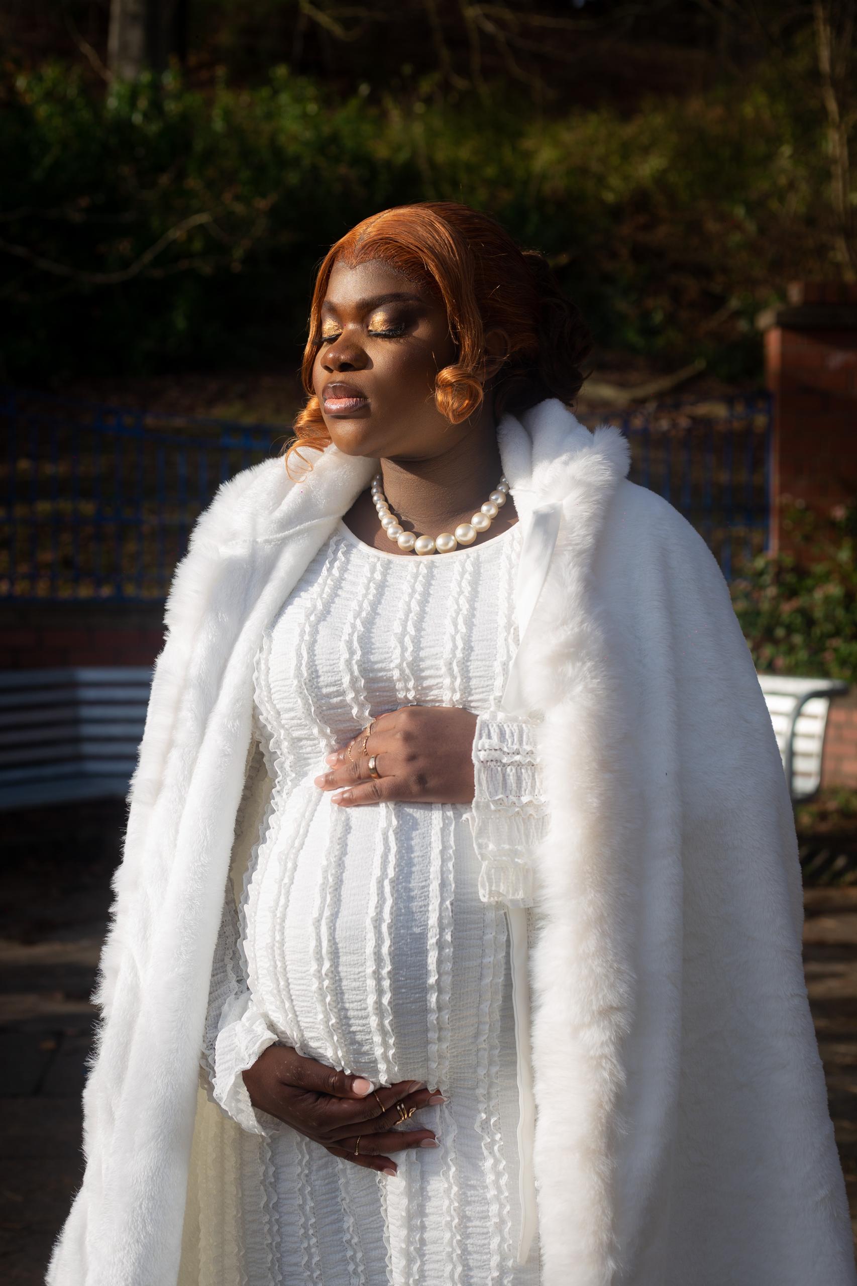 Styled maternity portrait
